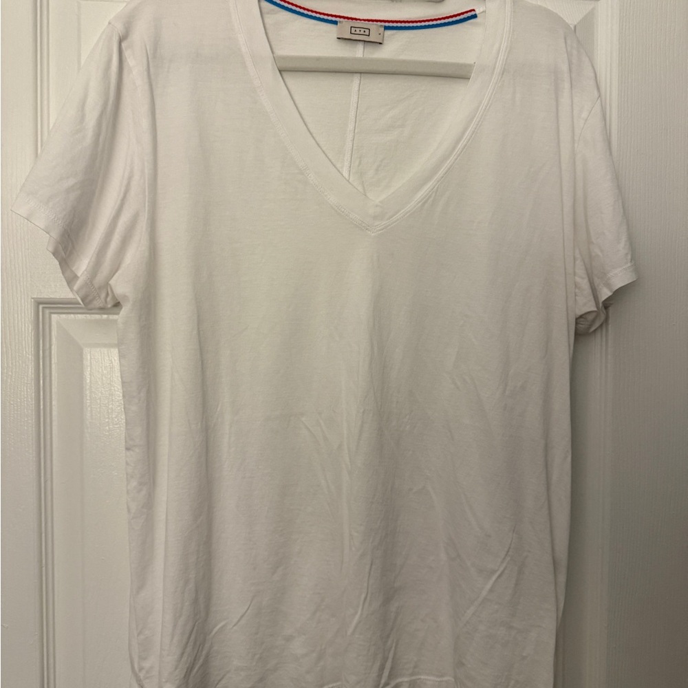 White V-Neck T-Shirt